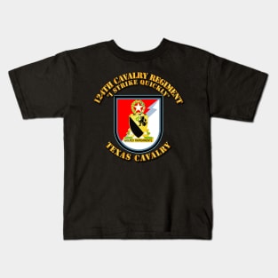 Flash - 124th Cavalry Regiment - Texas Cavalry Kids T-Shirt